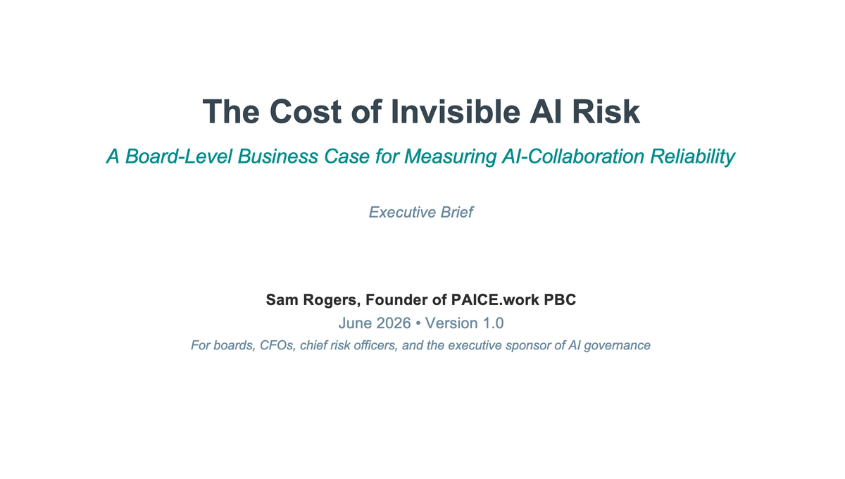 The Cost of Invisible AI Risk
