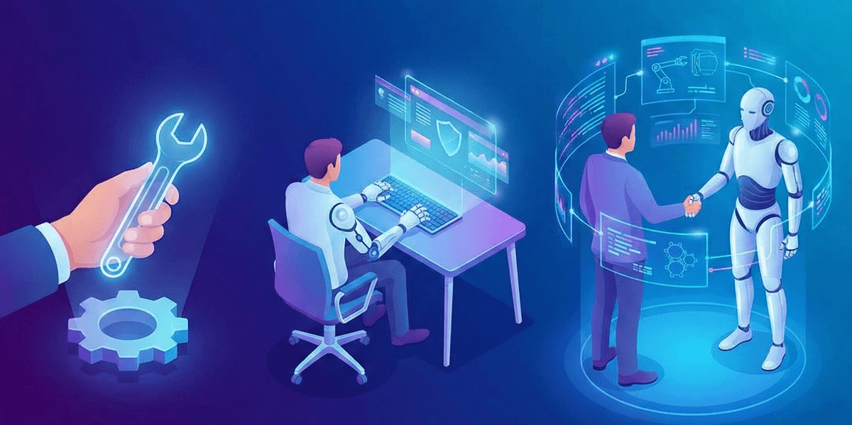 From Tool to Assistant to Partner: The Evolution of People+AI Working Relationships